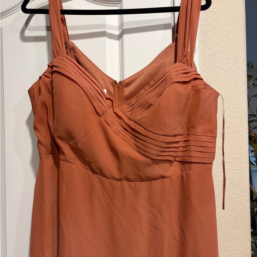 Birdy Grey Rust Orange Maxi Dress